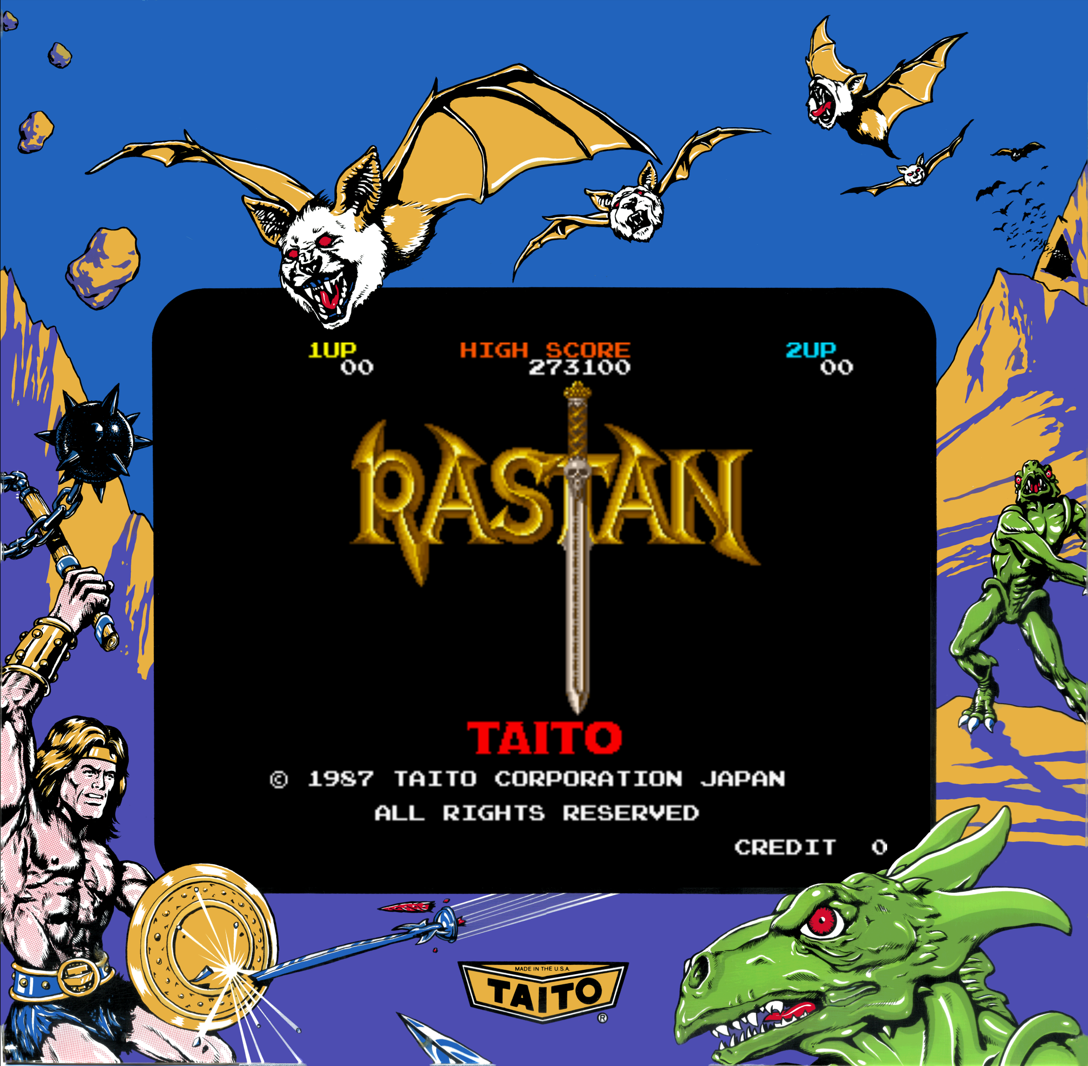 Rastan Saga (video game, Arcade, 1987) reviews & ratings