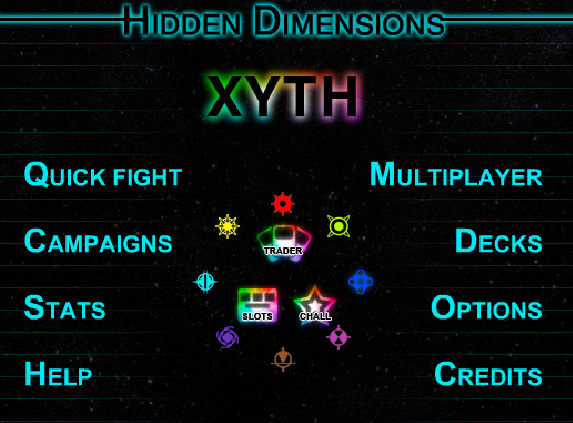 Hidden Dimensions: Xyth (video game, science fiction, card battle ...