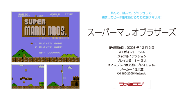 スーパーマリオブラザーズ Super Mario Bros. [スーパーマリオブラザーズ] (video game, Wii