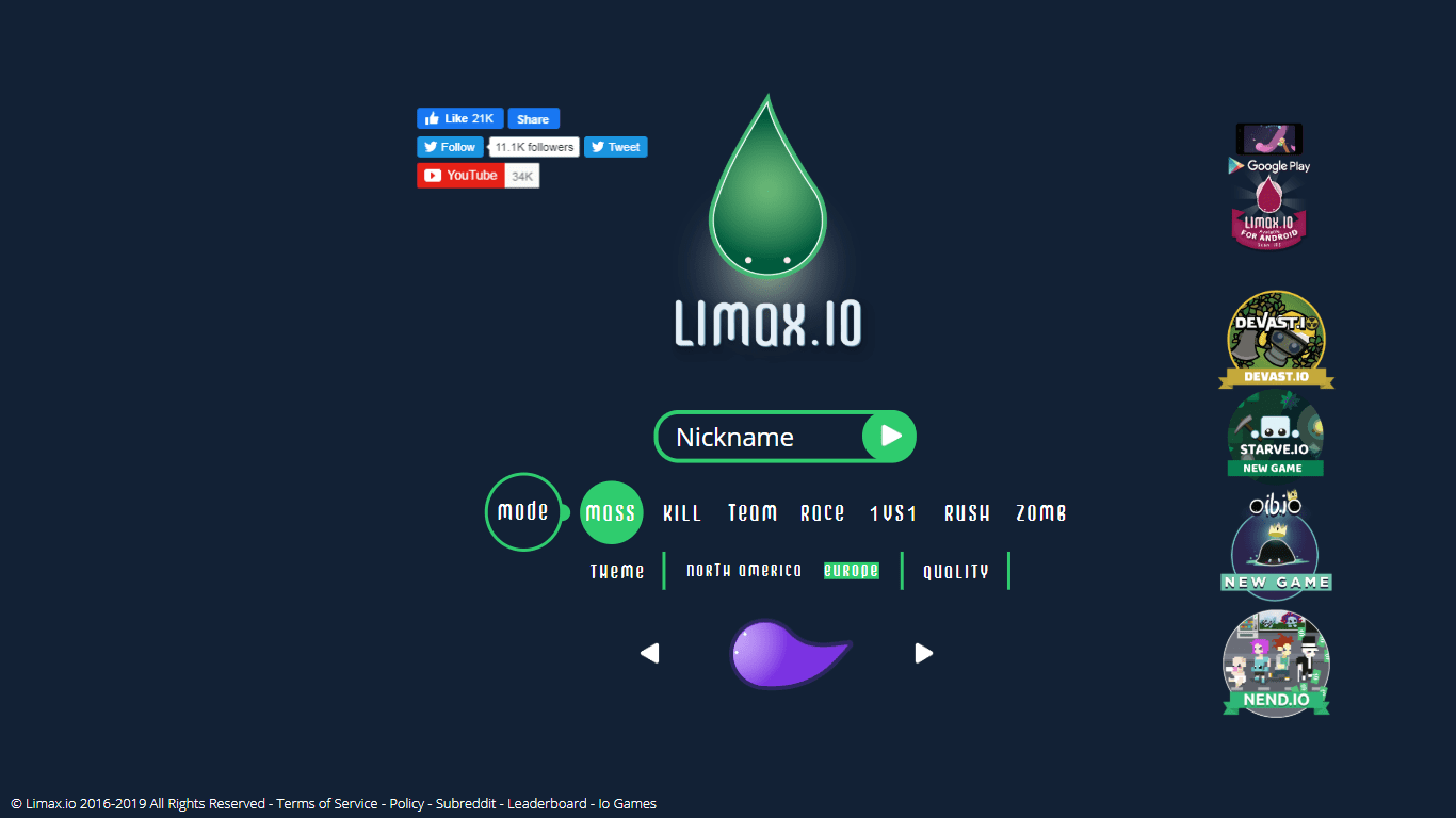 Limax.io (video game, Browser, 2016) reviews & ratings - Glitchwave ...