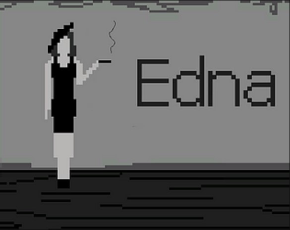 Edna (video game, noir, detective, side view, multiple endings, pixel ...
