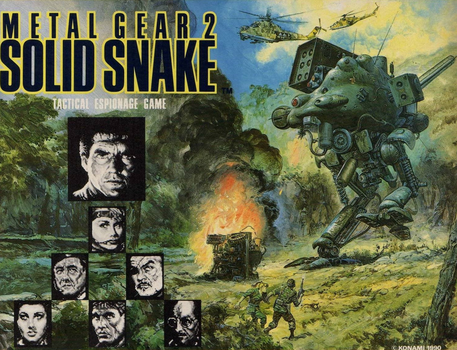 Metal Gear 2: Solid Snake (video game, stealth, action