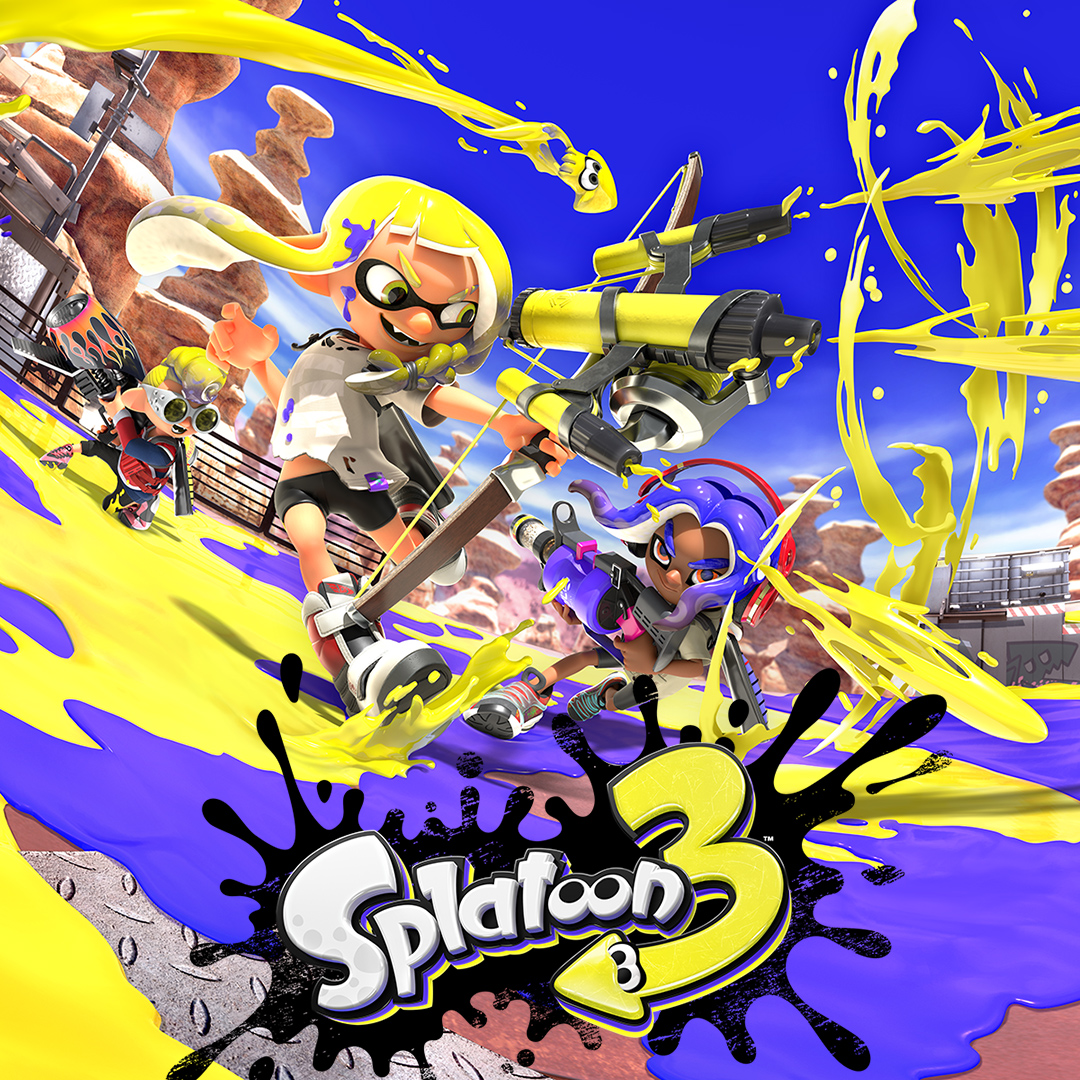 Splatoon 3 (video game, third-person shooter, 3D platformer, third