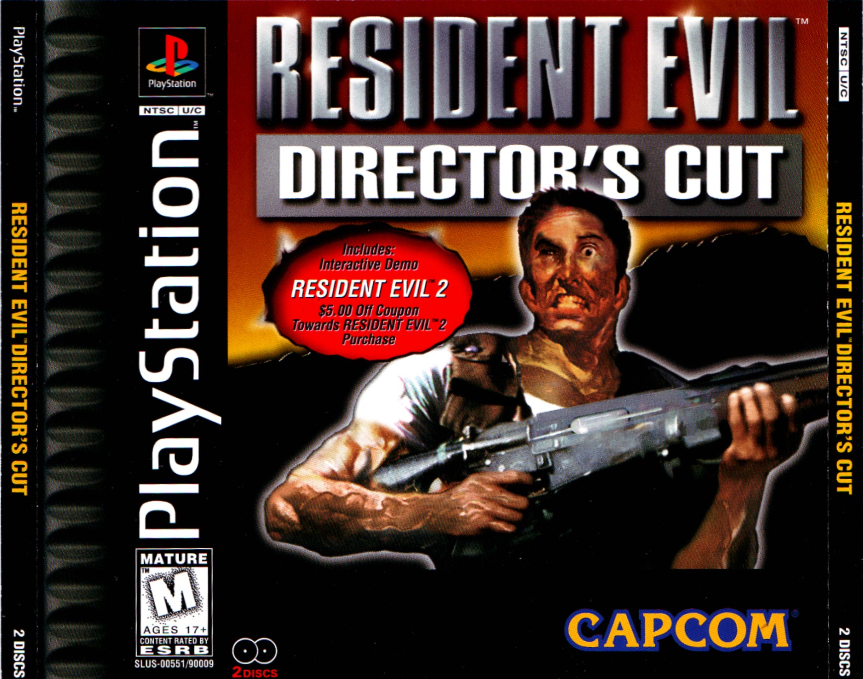 Lot Jaquette + Notice PS1 – Resident Evil + Destruction Derby (très Bon état)