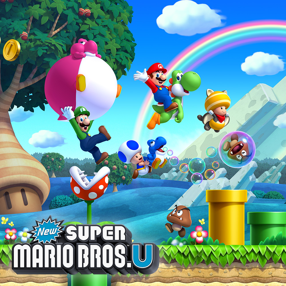 New Super Mario Bros. U (video game, 2D platformer, fantasy, side