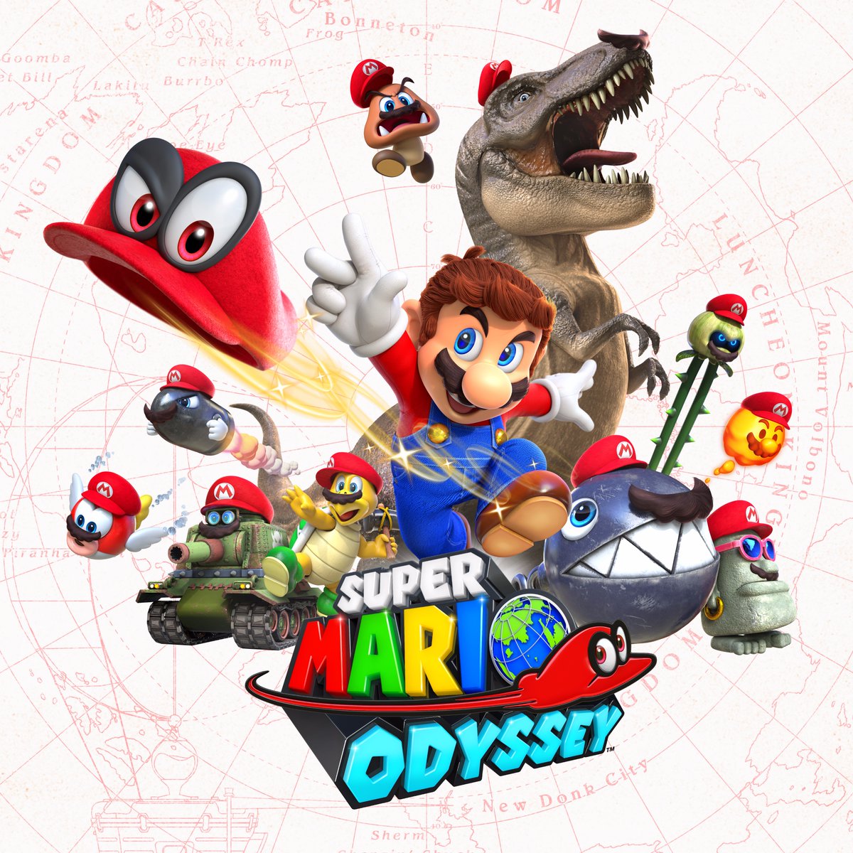 Super Mario Odyssey (video game, 3D platformer, fantasy, collect-a