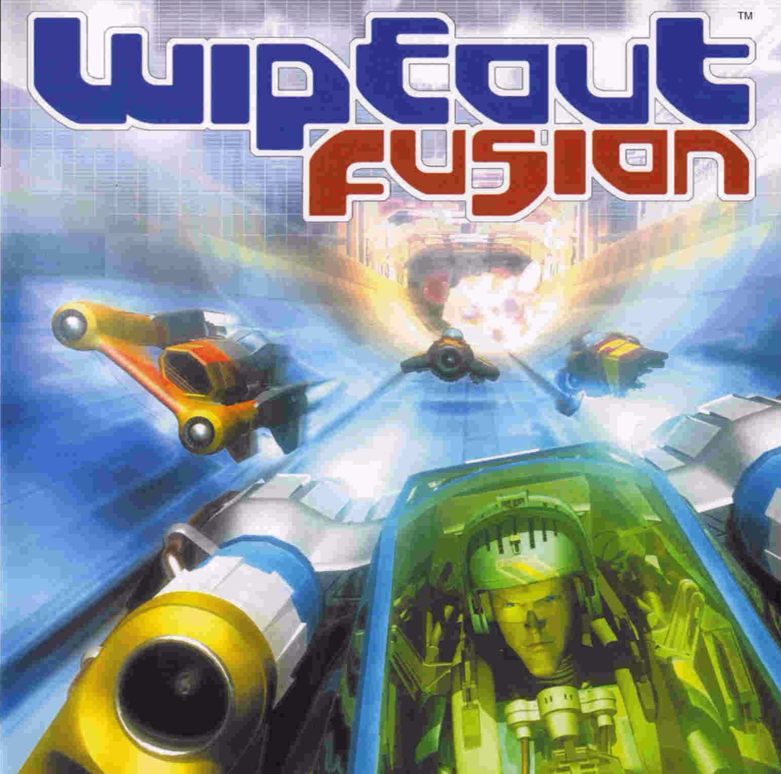 WipEout Fusion (video game, futuristic racing, third-person, real