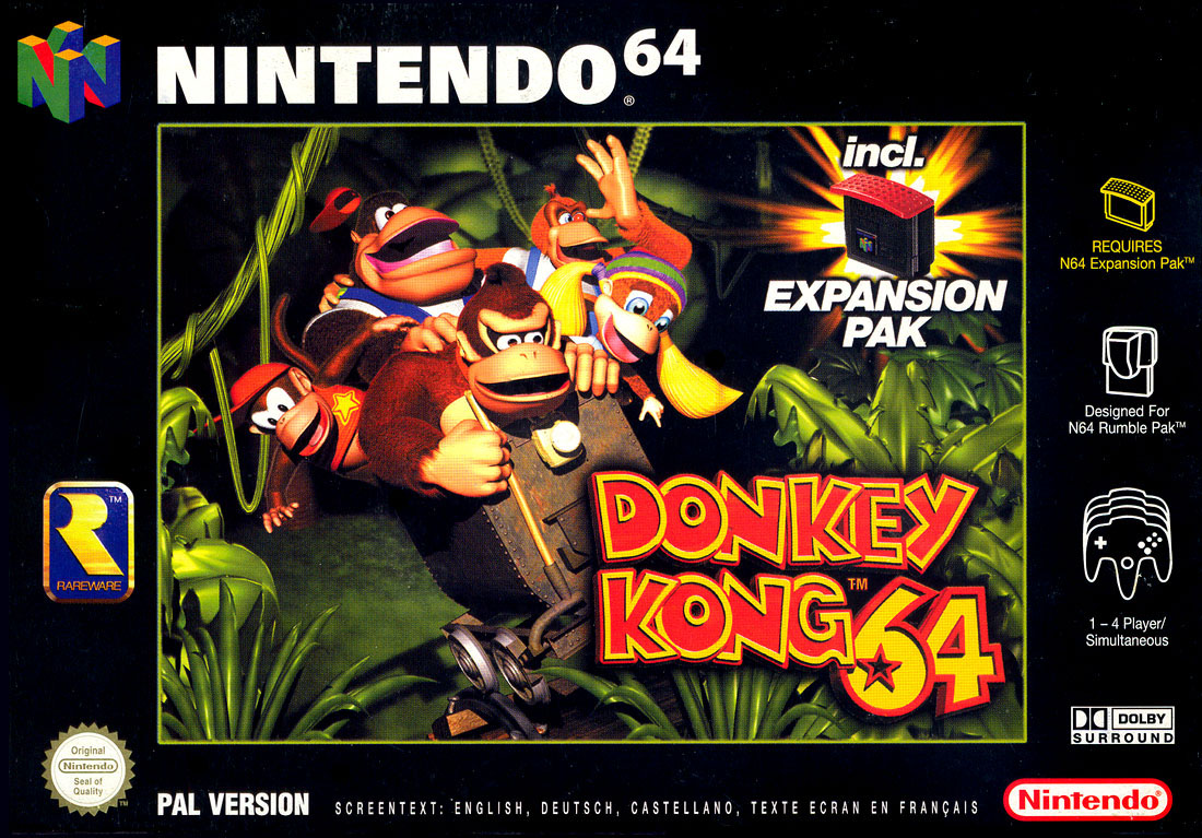 Donkey Kong 64 (video game, N64, 1999) reviews & ratings
