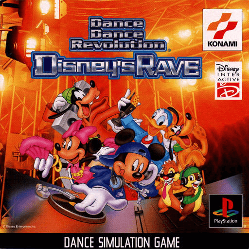 ディズニー　ダンスダンス Dance Dance Revolution: Disney's Rave (video game, PS1, 2000