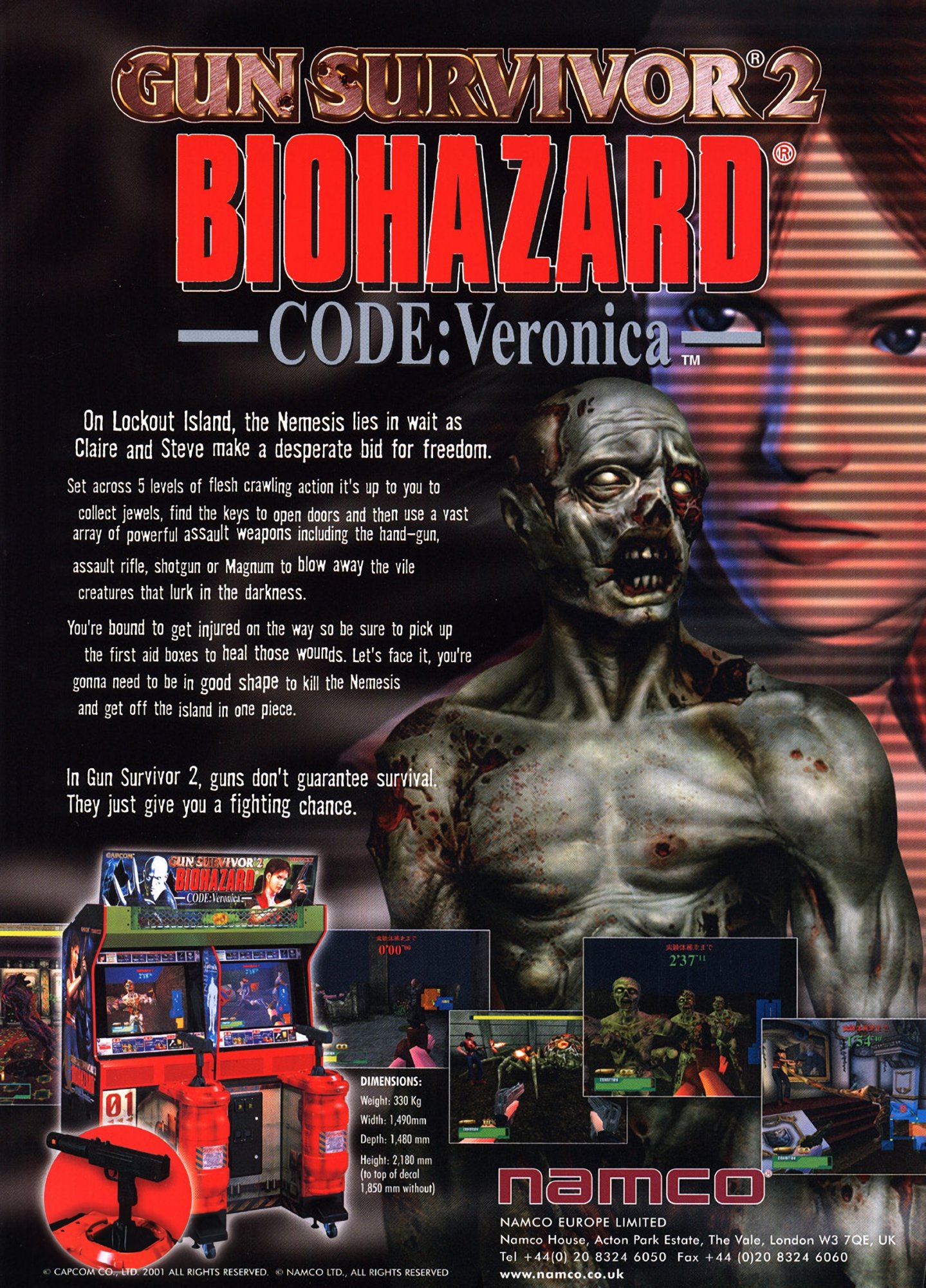 Gun Survivor 2 Biohazard - Code: Veronica (video game, light gun